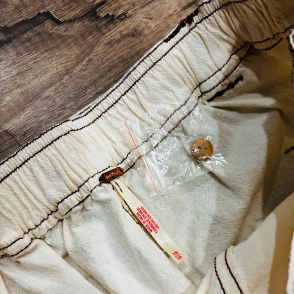 Free People Ynez Tie Waist Shorts | Bone Beige | XS | NWOT - Picture 6 of 6